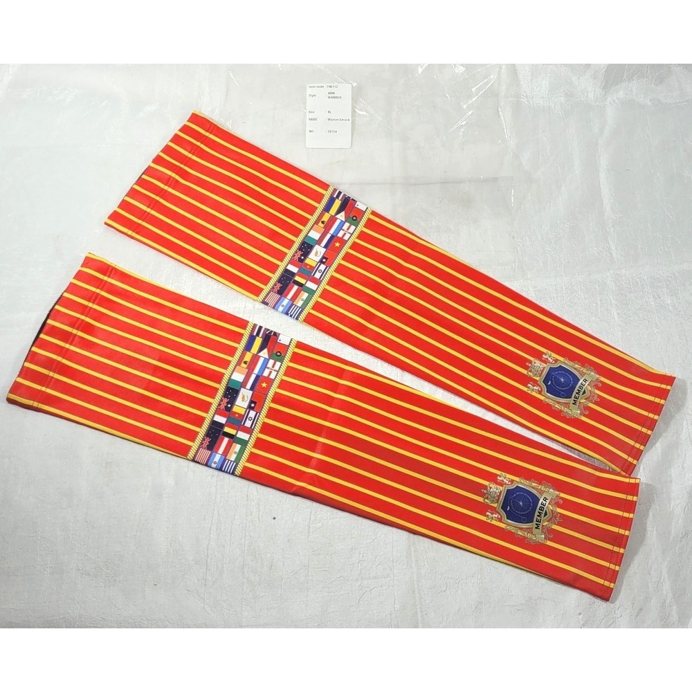 Heini The Royal Academy of Octogenarian Cyclists Arm Warmers - Orange - XL
